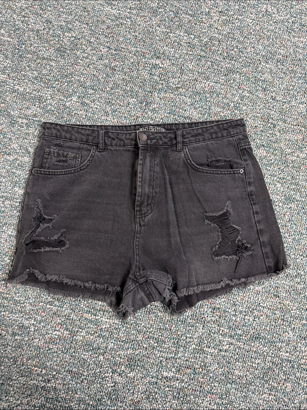 wild fable Distressed Black Denim Jean Shorts